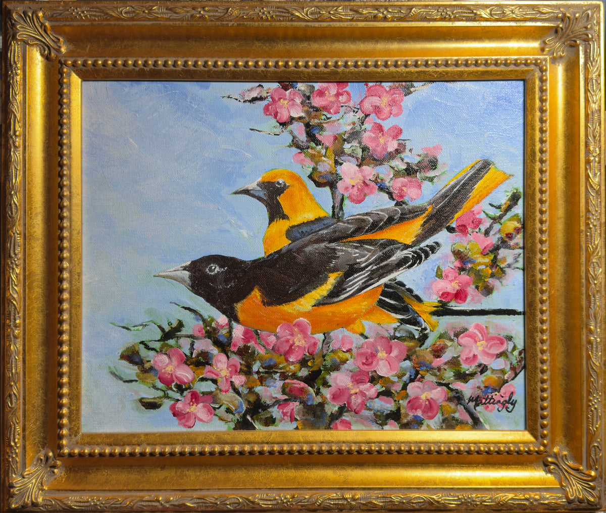 2 Orioles - Original Oil Painting