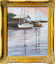 Castro Point, FL, original framed oil painting by George Mattingly