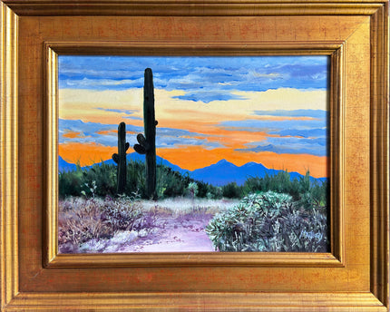 Deborah's Backyard, original framed oil painting by George Mattingly