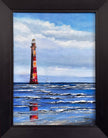 High Tide, Folly Beach, original framed oil painting by George Mattingly