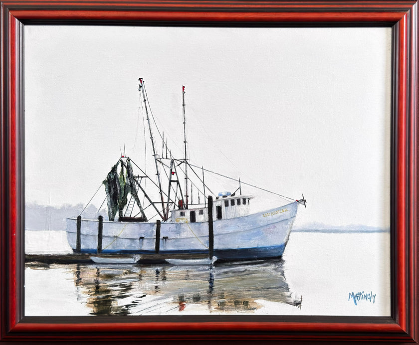 Lil' Hustler, original framed oil painting by George Mattingly