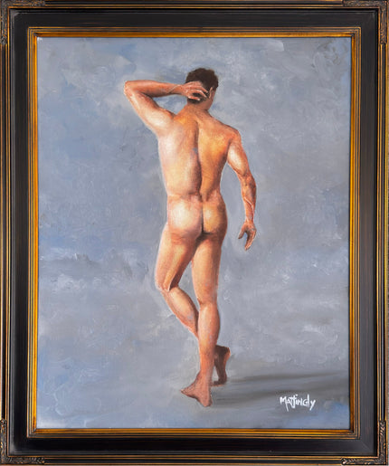 Third Nude Color Study, original framed oil painting by George Mattingly